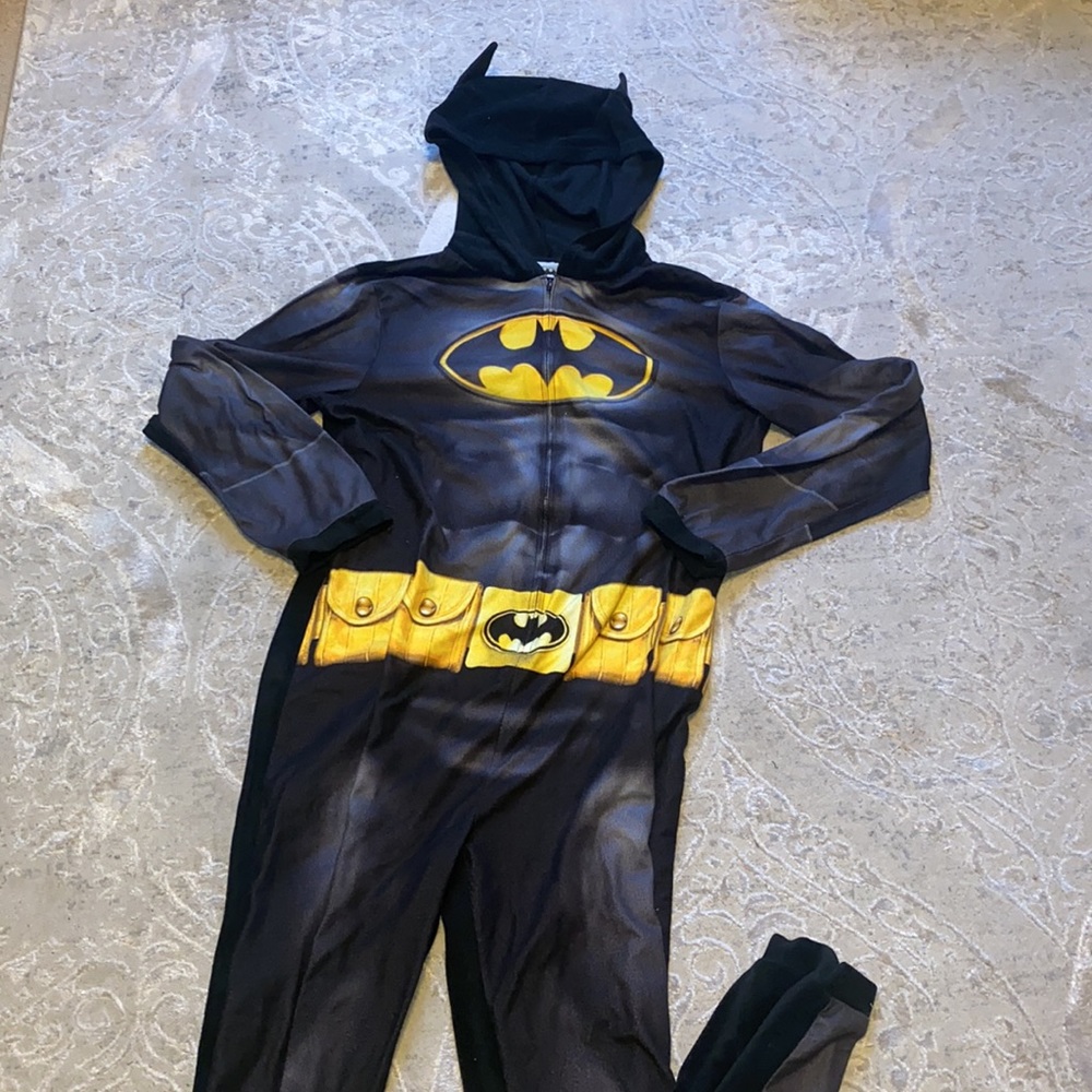 Batman onesie pajamas with hood with ears